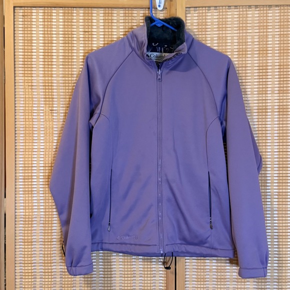 Columbia Jackets & Blazers - Columbia Womens Purple Interchange Softshell Jacket Faux Fur Trim SL7695 Small